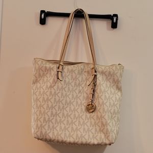 Michael Kors Logo Tote Bag Cream